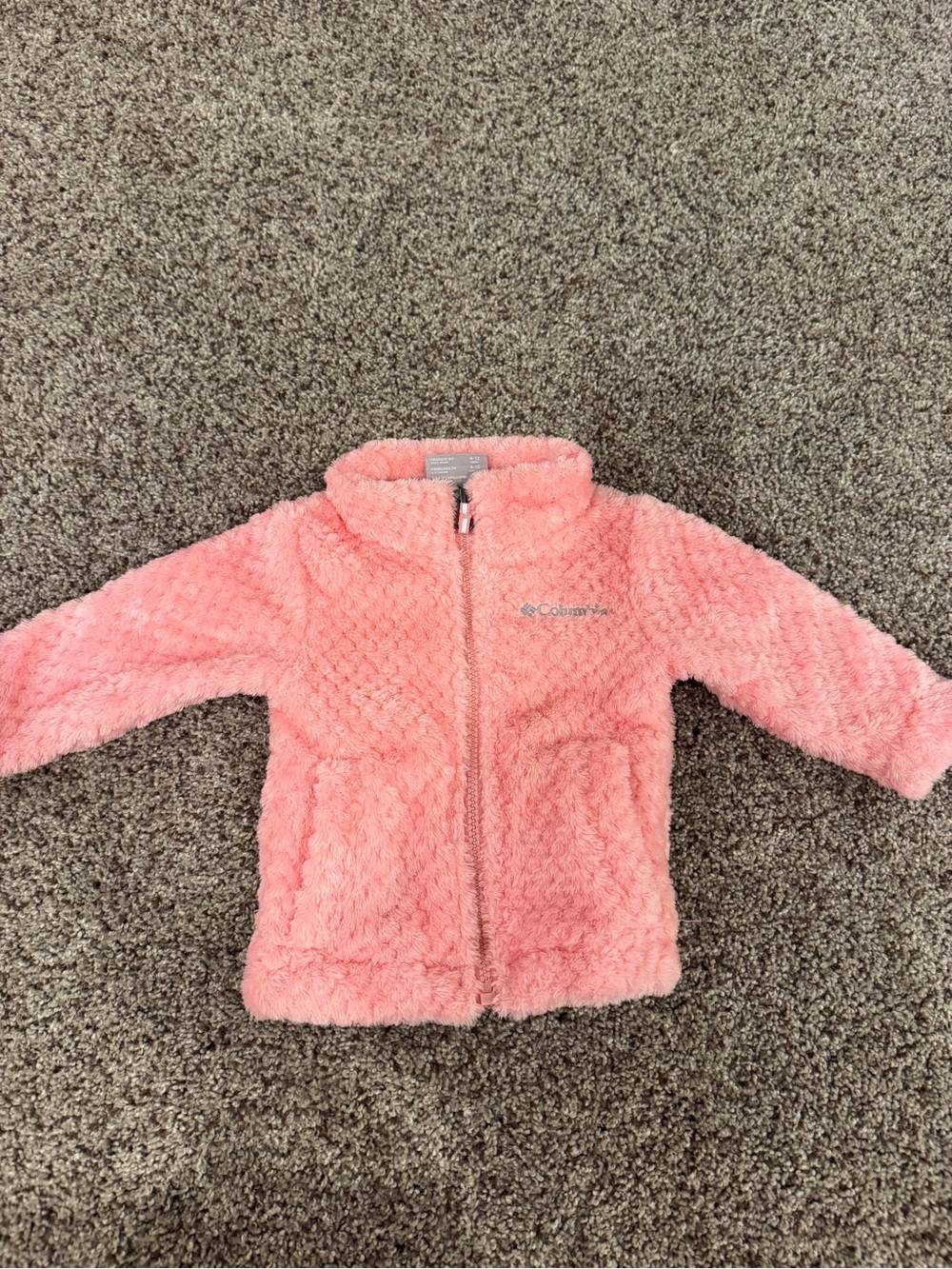 Columbia Toddler Pink Fuzzy Zip Jacket